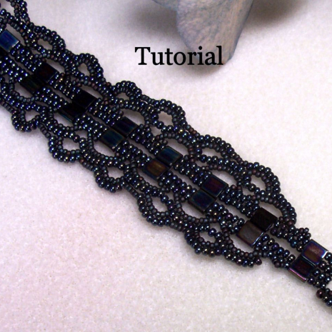 All Laced Up Tila bracelet instructions