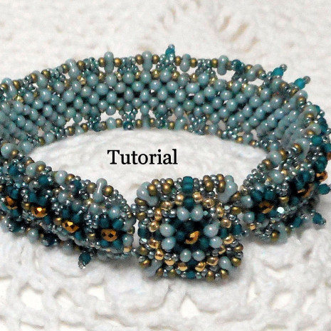 Beading tutorial Peyote Chameleon Bracelet