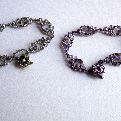 Crystalline Ice Bracelet Beading tutorial