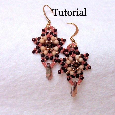 Peanut Bead Earrings Tutorial