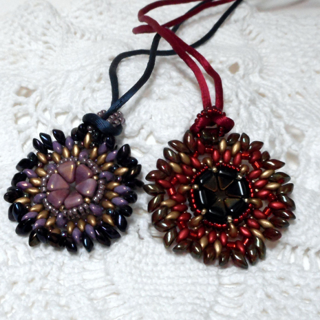 Beading tutorial Fanshaw pendant