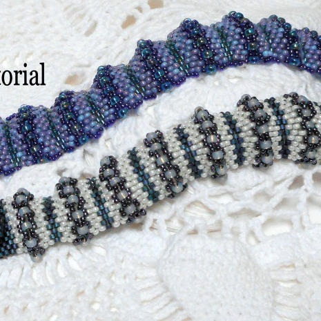 Hills and valleys peyote bracelet tutorial