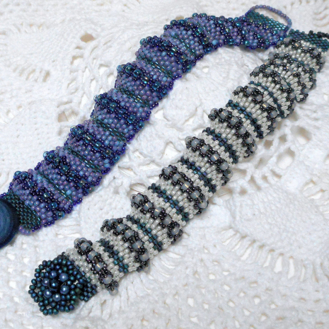 Beading tutorial Peyote bracelet