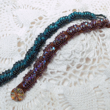 Imani peyote bracelet beading pattern