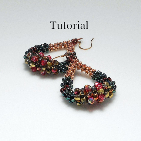 Karita Earrings CRAW beading tutorial