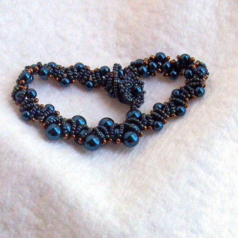 Beading tutorial Pearl Perfection Blue