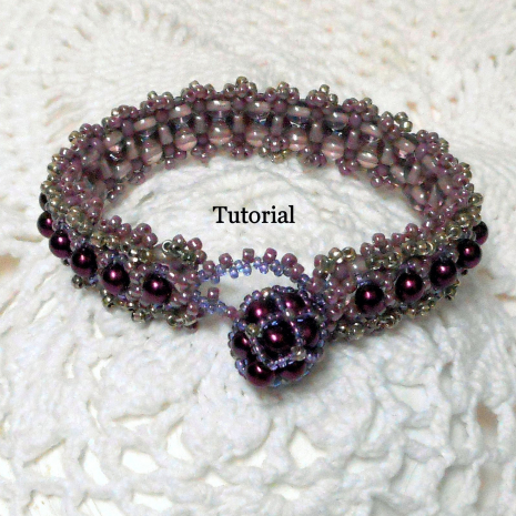 Beading tutorial Peek a Boo Pearls Bracelet