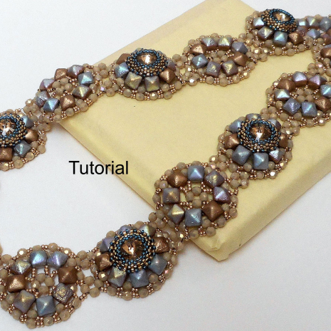 Beading tutorial Ring of Fire Necklace