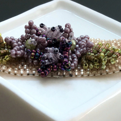 Spring Fling peyote bracelet beading tutorial