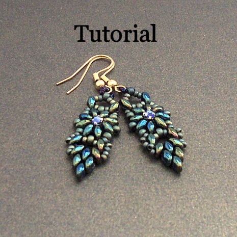 Beading tutorial Tah Dah Earrings