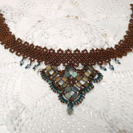 Beading tutorial Tila Magic Choker