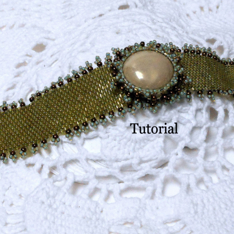 Beading tutorial Peyote bracelet Uno Memento